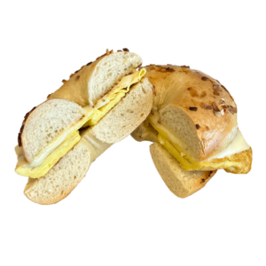 Egg on a bagel