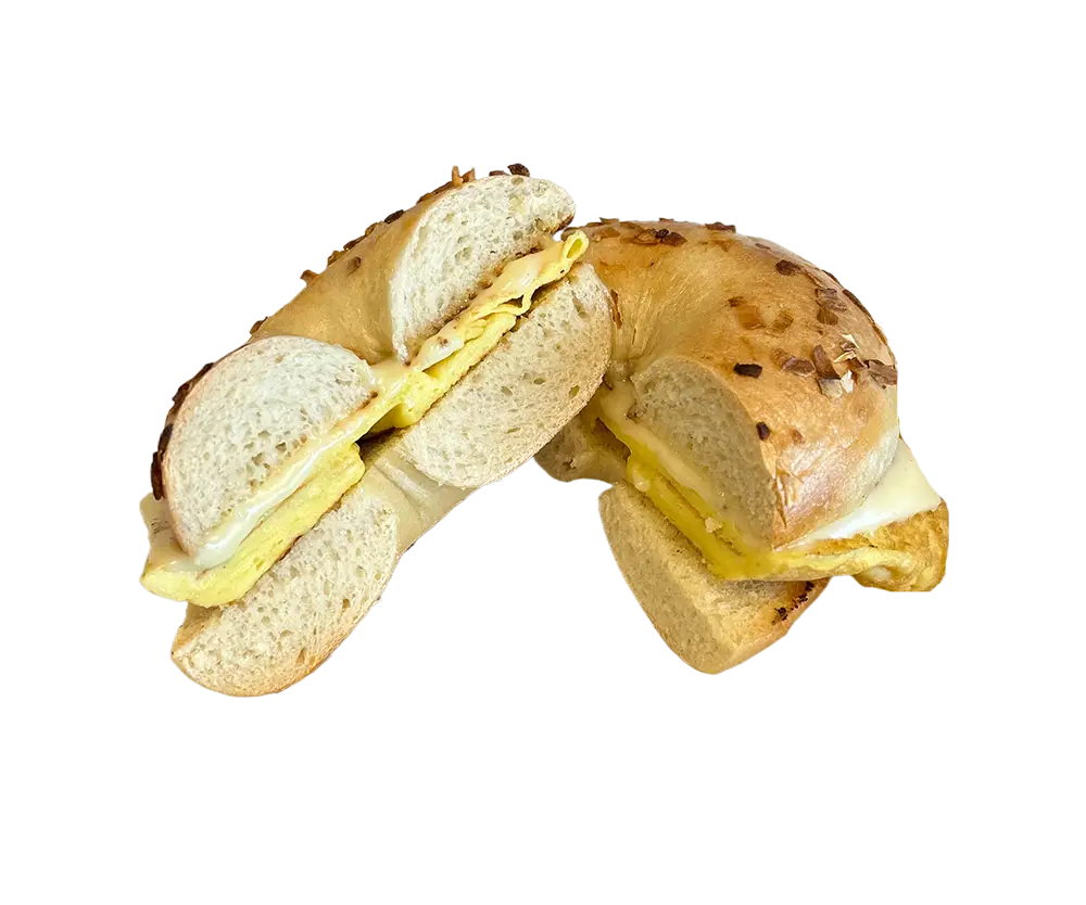 egg on a bagel