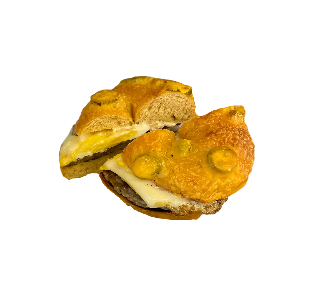sausage egg cheese - can be used for New Yorker too